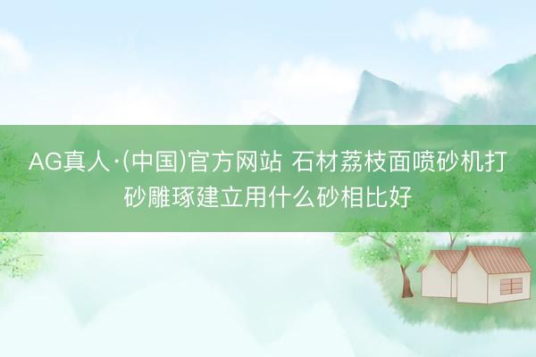 AG真人·(中国)官方网站 石材荔枝面喷砂机打砂雕琢建立用什么砂相比好