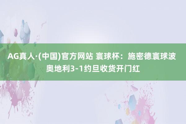 AG真人·(中国)官方网站 寰球杯：施密德寰球波 奥地利3-1约旦收货开门红